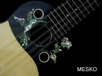 Pedro Quispe T. Charango  Motivo Picaflor Profesional con Equalizador Fishman Activo con Afinador Construido con las Siguientes Maderas, Tapa Pino Abeto, Caja de Jacarandá, Puente y Diapasón de Ébano # 116  (PRODUCTO AGOTADO)