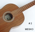 Mesko, Guitarra M-09 Concierto Cuerdas Nylon, Construida con Maderas Laminadas,Tapa Pino Abeto  o Sapelly, Caja de Sapelly, Puente y Diapasón de Caoba, Electroacústica con Equalizador Joyo Activo con Afinador de 3 Bandas # 12 / 2