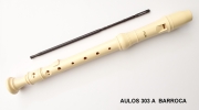 Flauta dulce Soprano Aulos 303 A  Digitación Barroca