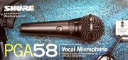 Micrófono Shure  Vocal   PGA  58 - XLR  Incluye Cable y Soporte